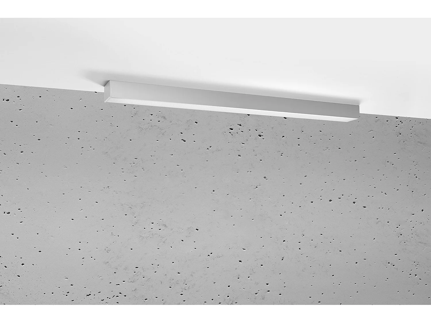 LED Integrato 145cm Lineare Incasso Grigio Chiaro 4000K LED Integrado 145cm Lineal Flush Light Gris 4000K