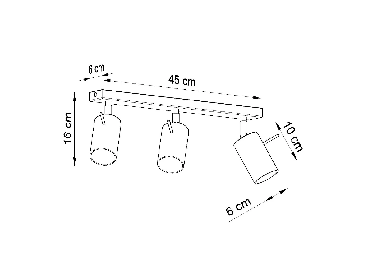 Plafonniers Ring Moderne En Acier - 3 Sources Lumineuses - L.45 X H.16 Cm - Chrome