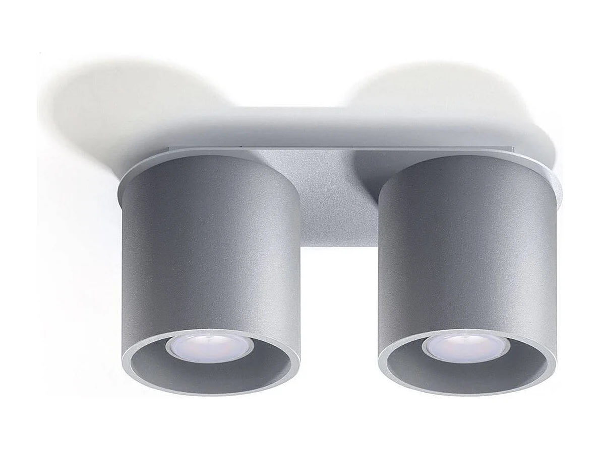 Sollux ORBIS - 2 licht Suface Mounted Abwärtsstrahler Grey, GU10