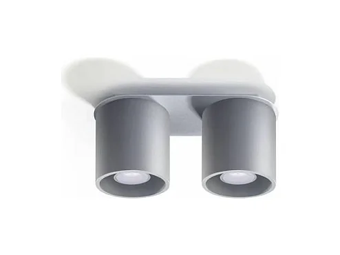 Sollux ORBIS Downlight monté sur surface à 2 lumières, gris, GU10