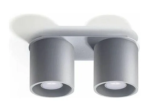 Sollux ORBIS Downlight monté sur surface à 2 lumières, gris, GU10