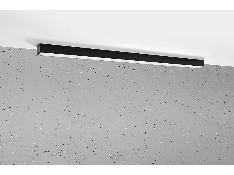 Integrated LED Flush Wall lichts Black 115cm 3000K Integrierte LED-Wandleuchten Schwarz 115cm 3000K