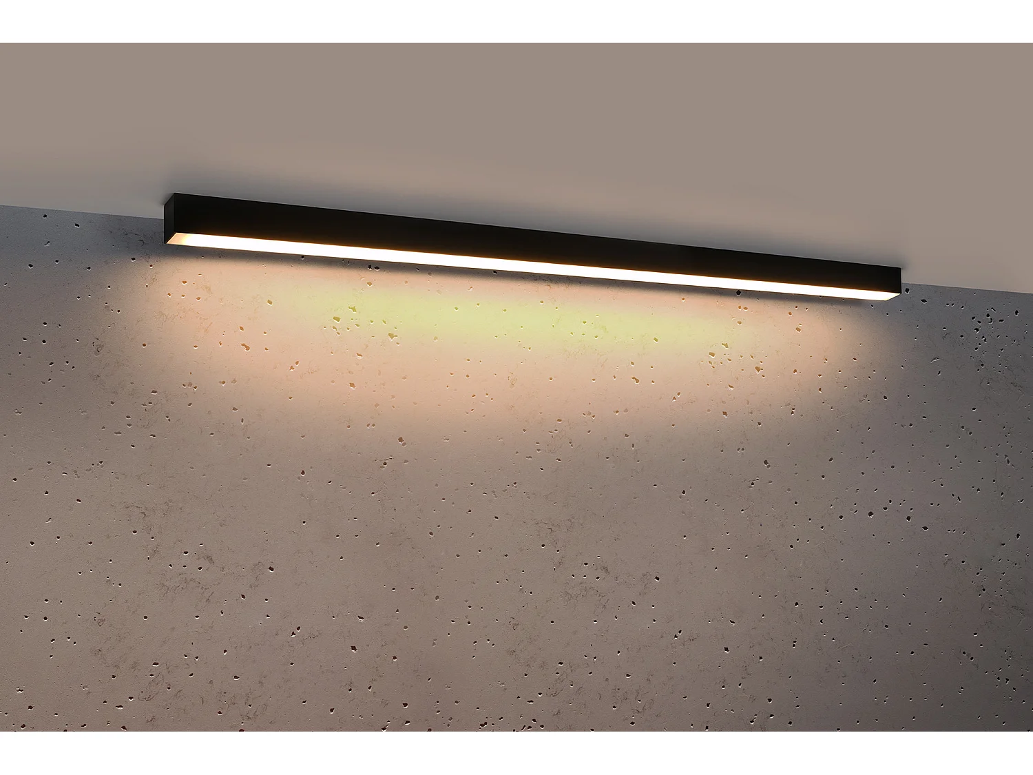 Integrated LED Flush Wall lichts Black 115cm 3000K Integrierte LED-Wandleuchten Schwarz 115cm 3000K