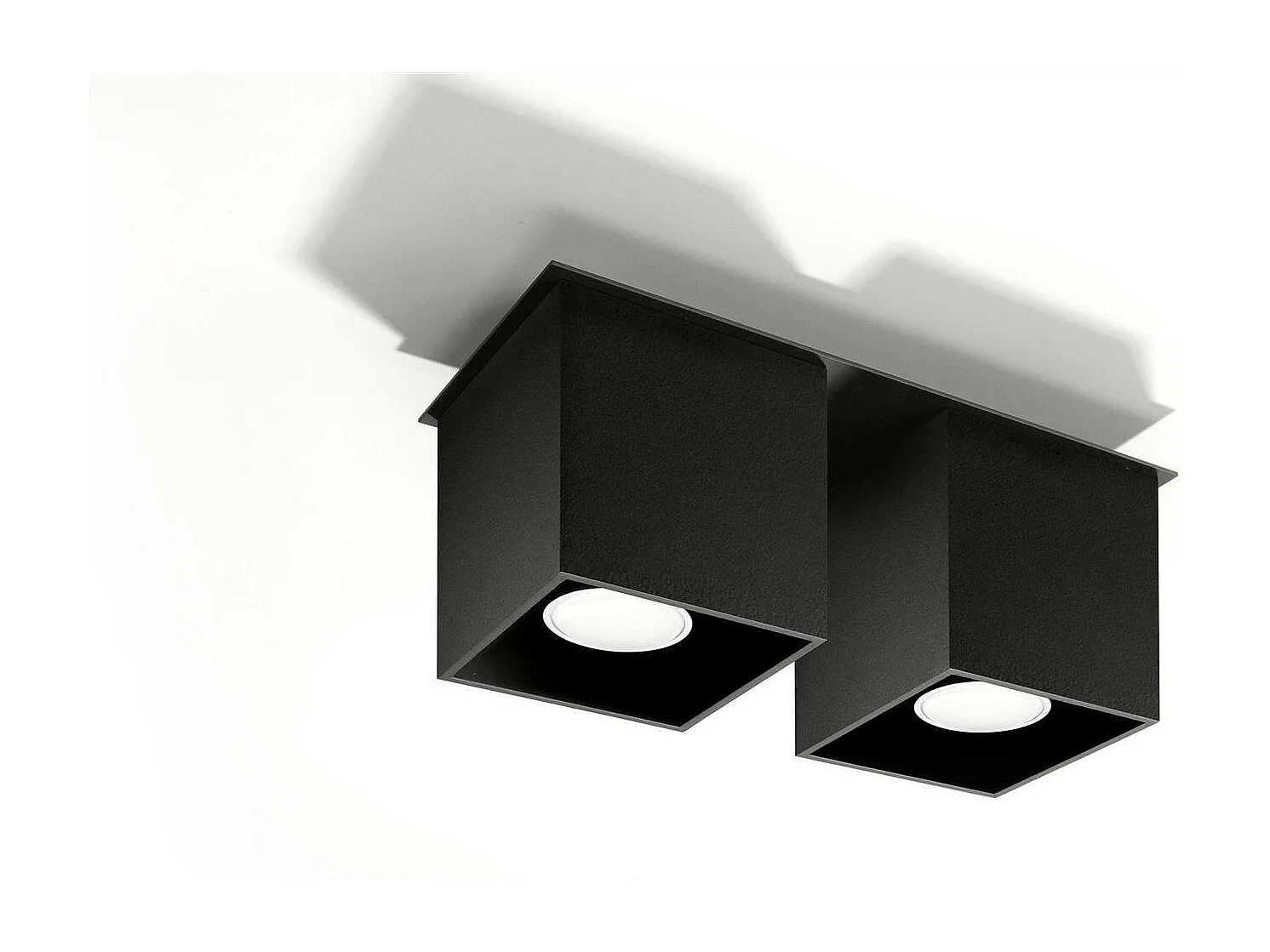 Sollux QUAD Downlight à 2 lumières, noir, GU10