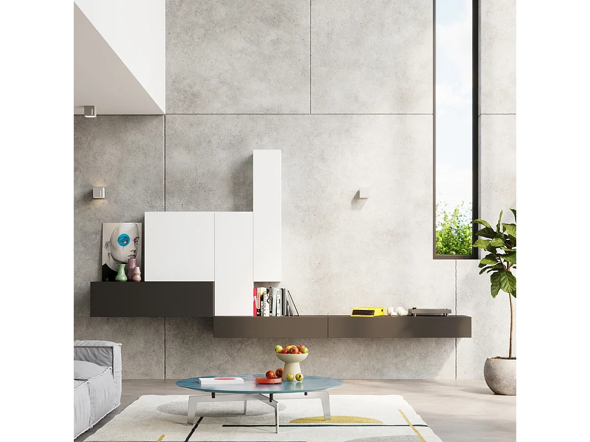 Sollux PIXAR Plafonnier à 1 lumière, gris clair, G9