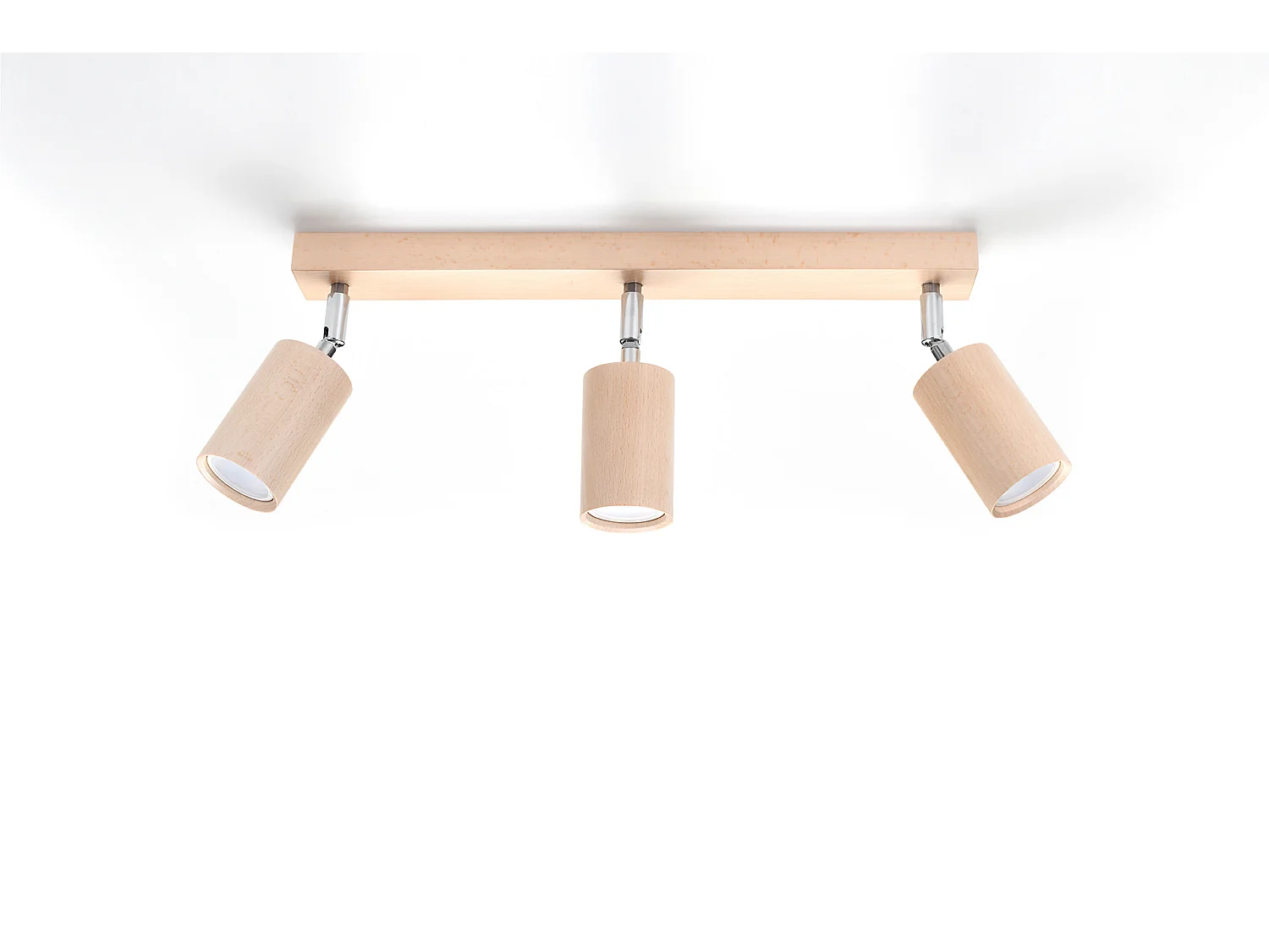 Sollux BERG Spot Bars Flush Light Bois Naturel GU10