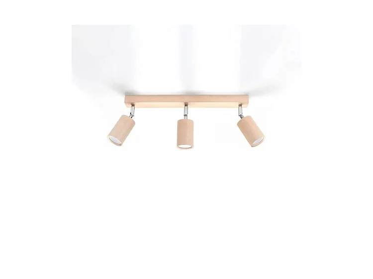 Sollux BERG Spot Bars Flush Light Bois Naturel GU10