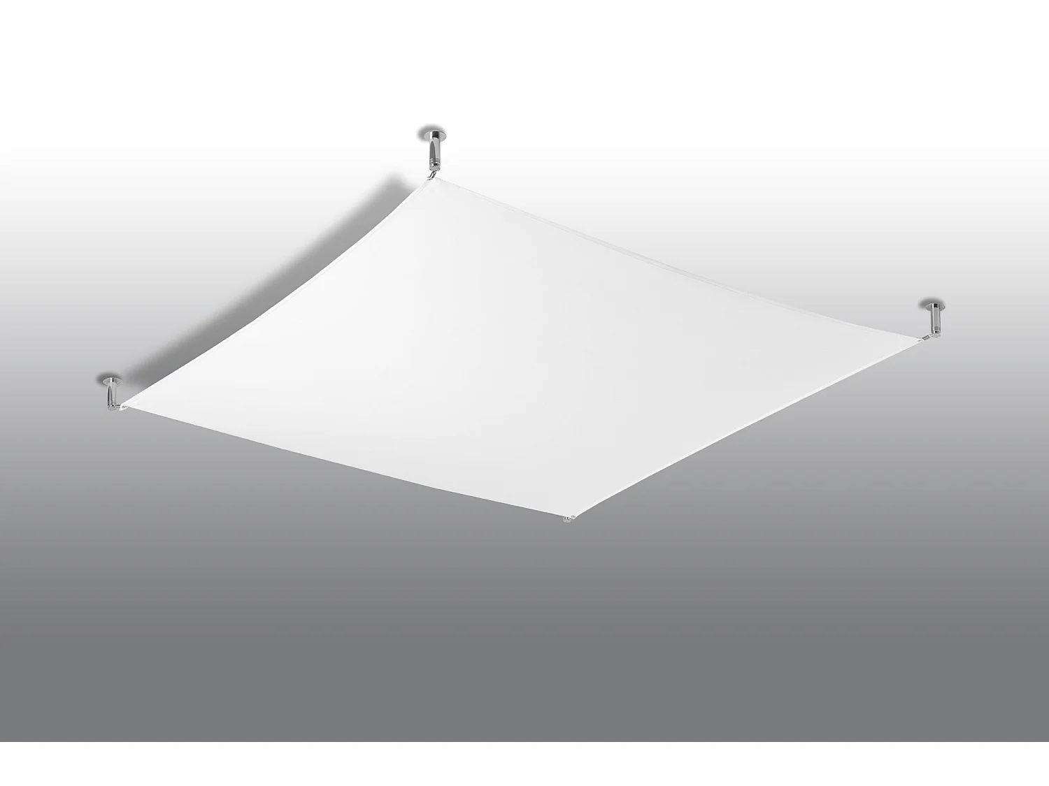 Sollux LUNA Tissu Décoratif Encastré Blanc Clair G13