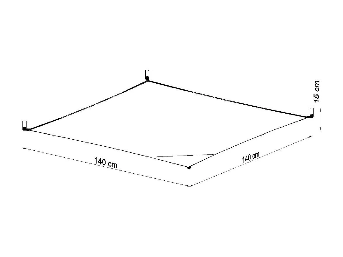 Sollux LUNA Tissu Décoratif Encastré Blanc Clair G13