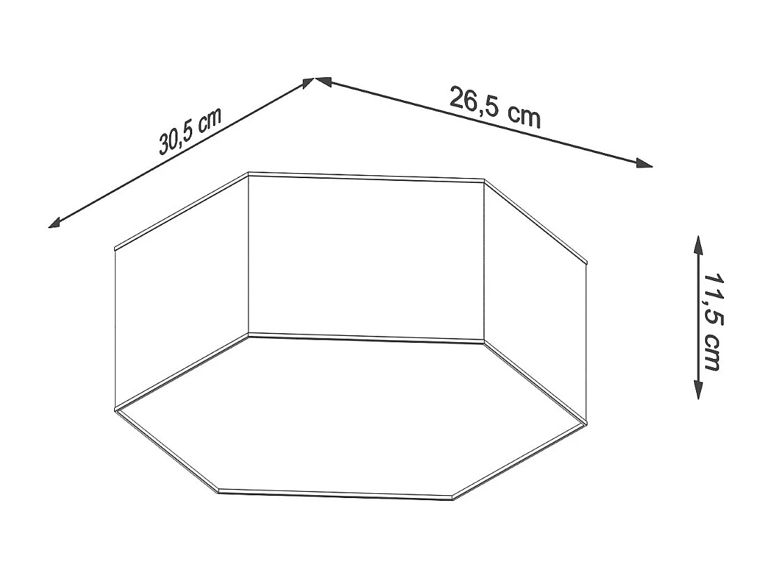 Sollux Lighting Sunde Plafoniera decorativa a filo, bianca, 11,5 cm