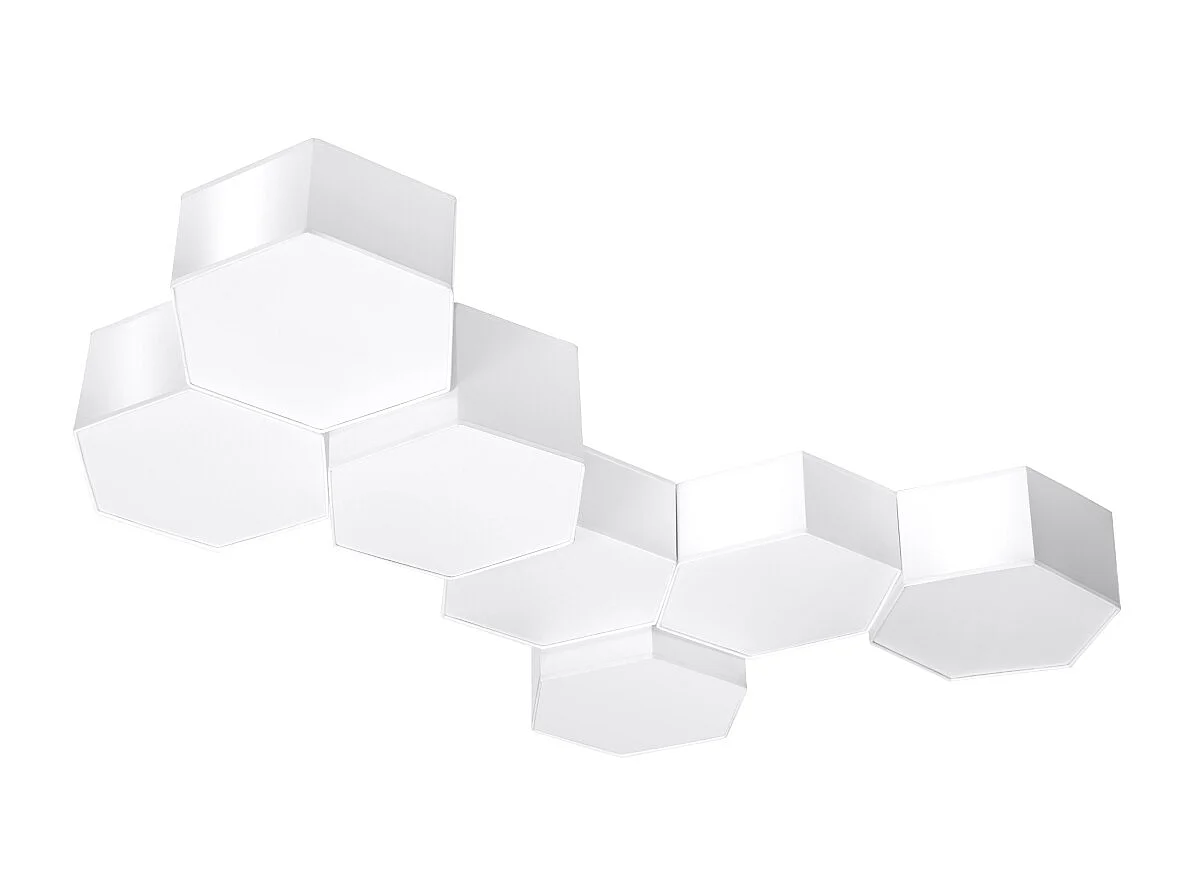 Plafondlampen Sunde Modern Van  - 2 Lichtbronnen - L.30,5 X H.11,5 Cm - Wit