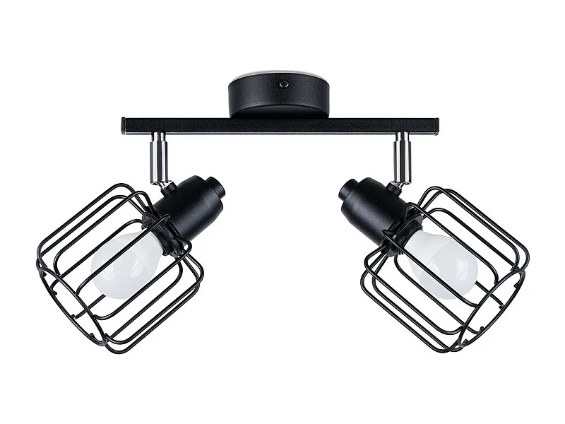 Plafondlampen Beluci Modern Van  - 2 Lichtbronnen - L.27 X H.19 Cm - Zwart