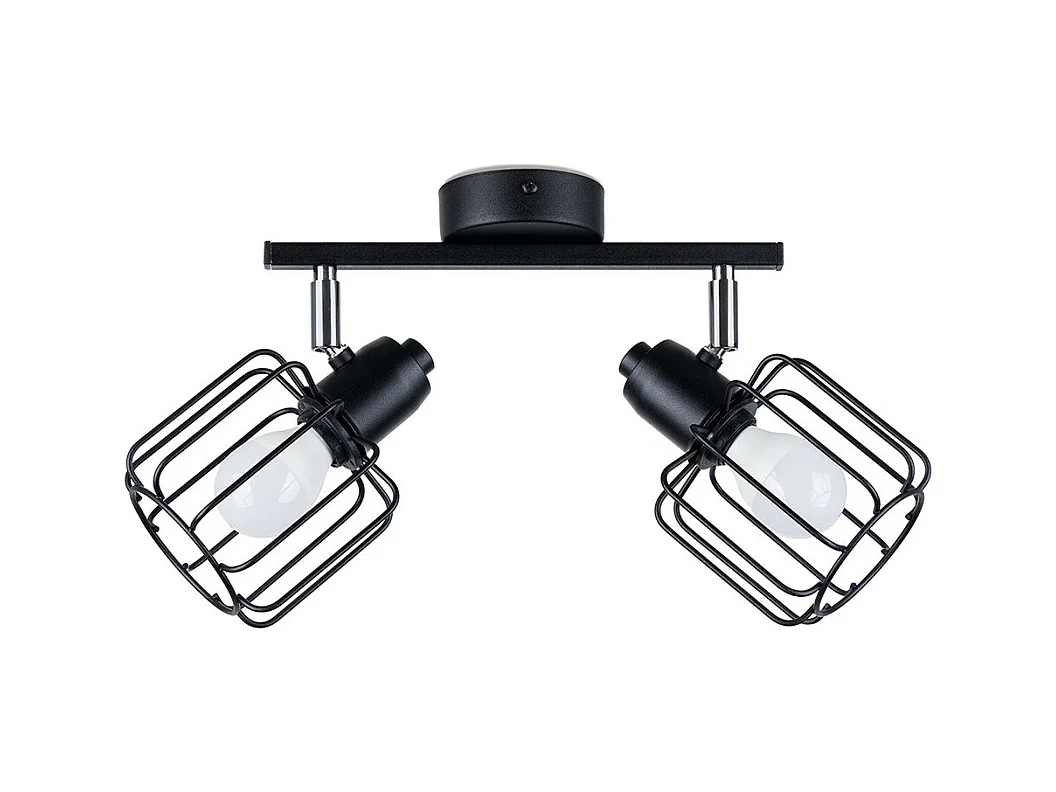 Sollux Beluci Spot de Plafond Twin Noir