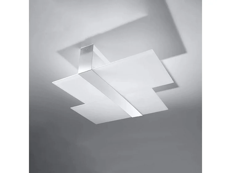 Sollux MASSIMO - Lámpara de empotrar decorativa de 2 luces Blanco, Cromado, E27