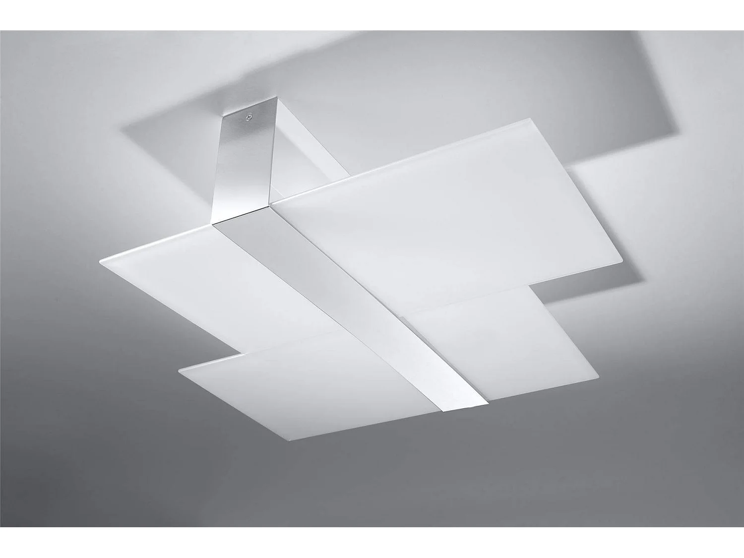 Sollux MASSIMO - Lámpara de empotrar decorativa de 2 luces Blanco, Cromado, E27