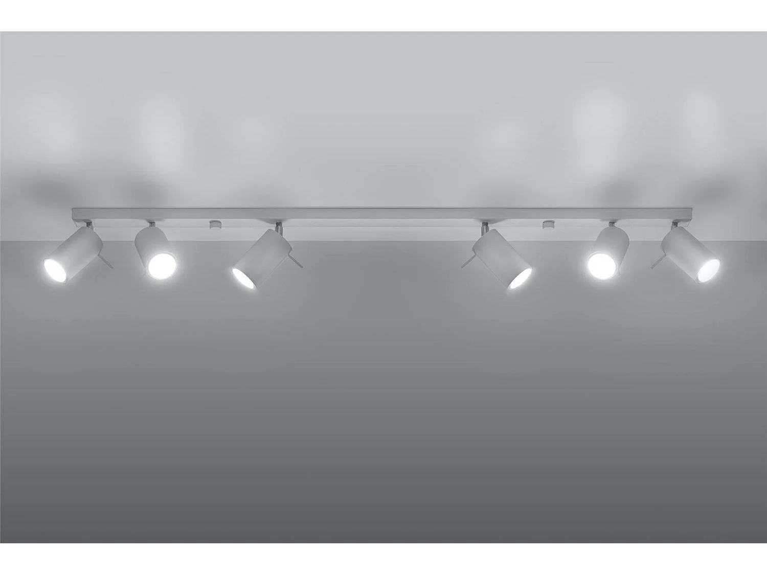 Sollux RING - 6 Light Spotlight Bar Bianco, GU10