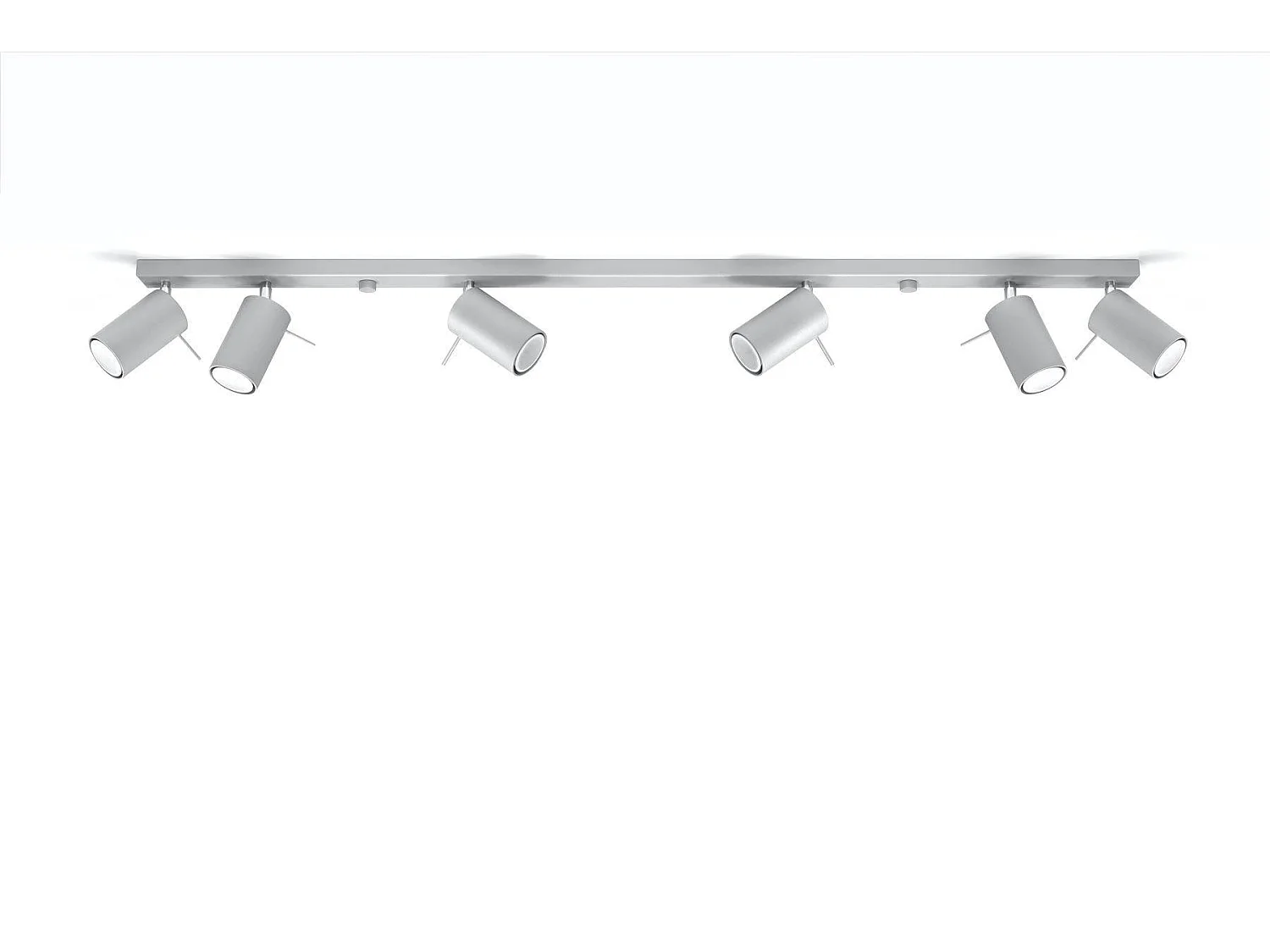 Sollux RING - 6 Light Spotlight Bar Grigio, GU10
