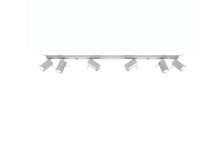 Sollux RING Barre de projecteur à 6 lumières gris, GU10