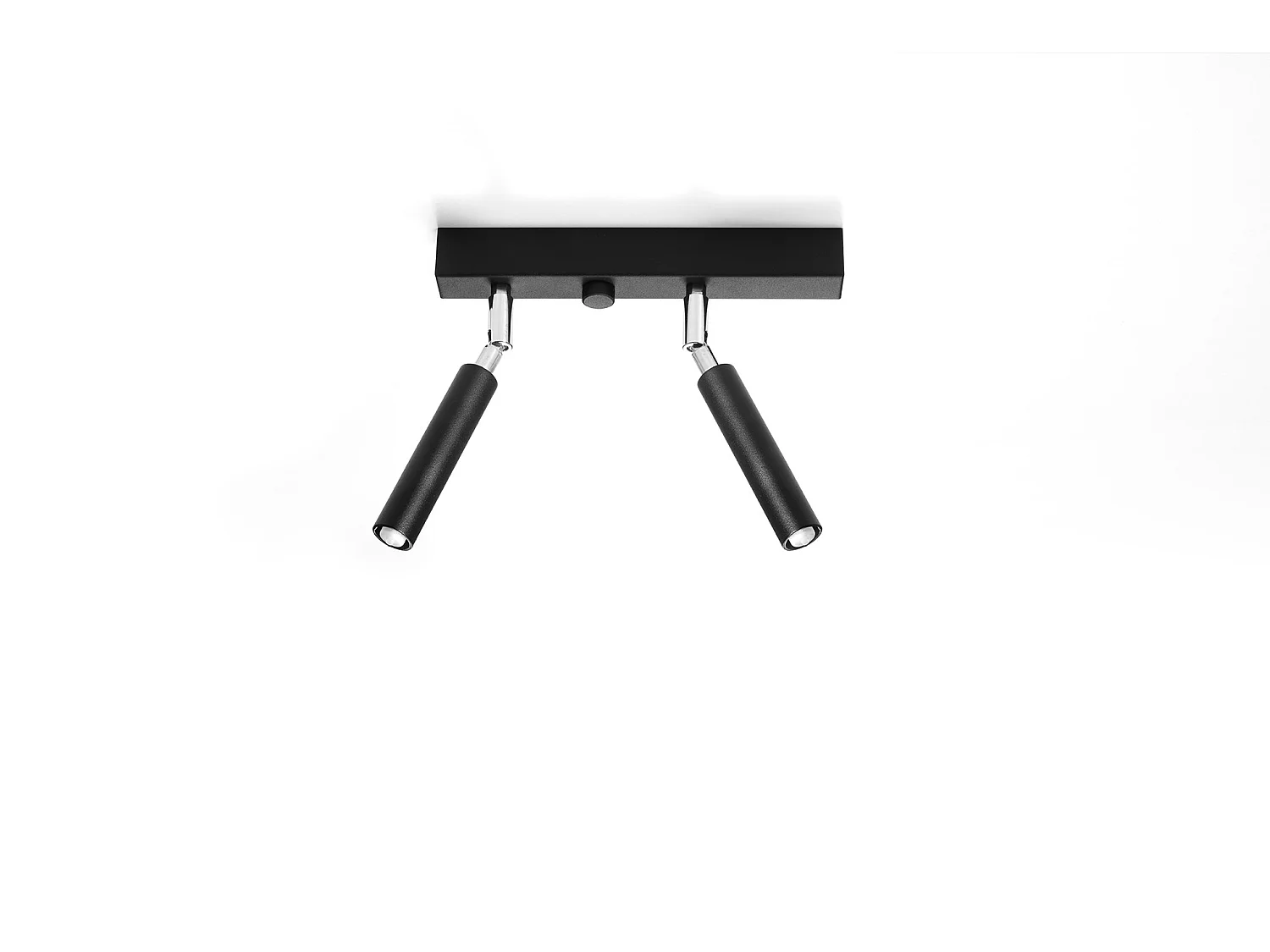 Luminárias De Teto Eyetech Moderno, Alumínio - 2 Lichtbronnen - L.25 X H.20 Cm - Preto