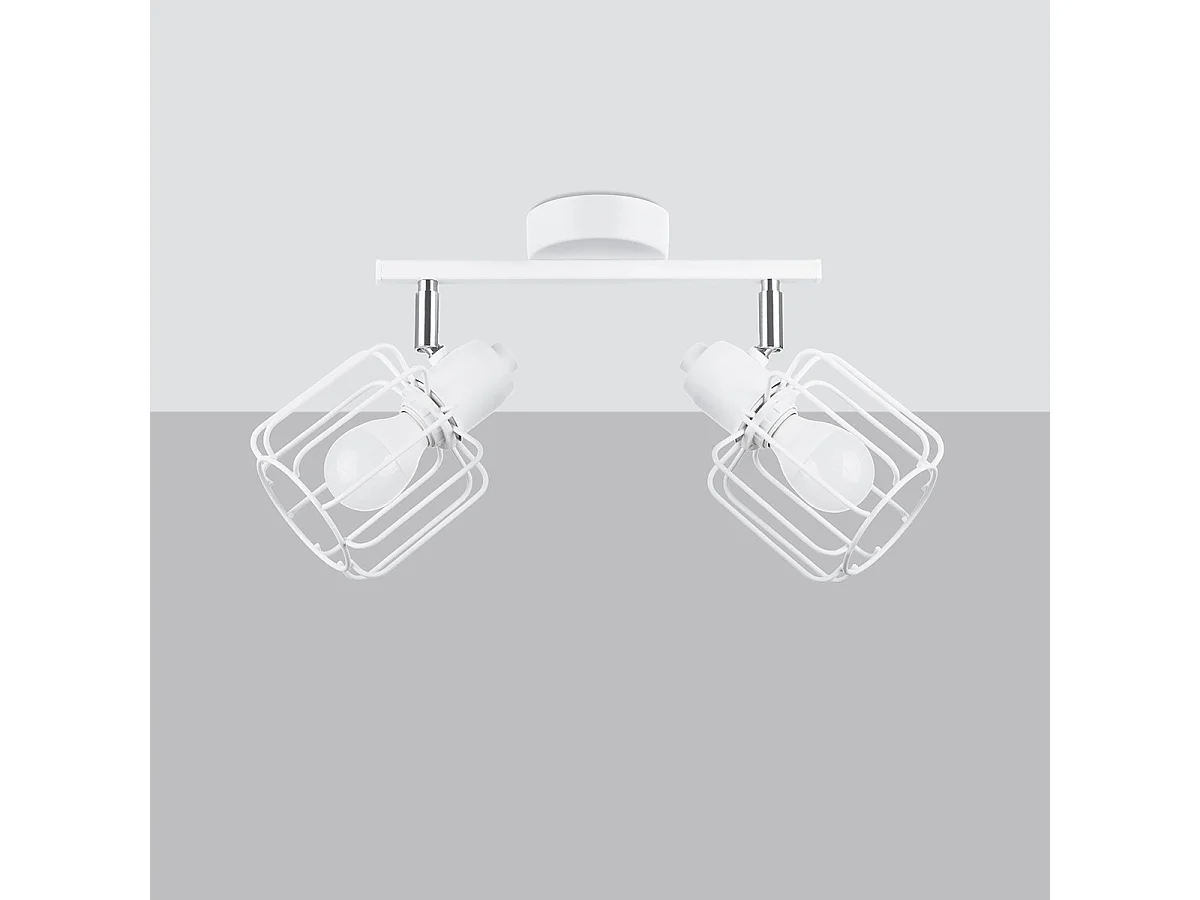 Sollux Beluci Spot de Plafond Twin Blanc