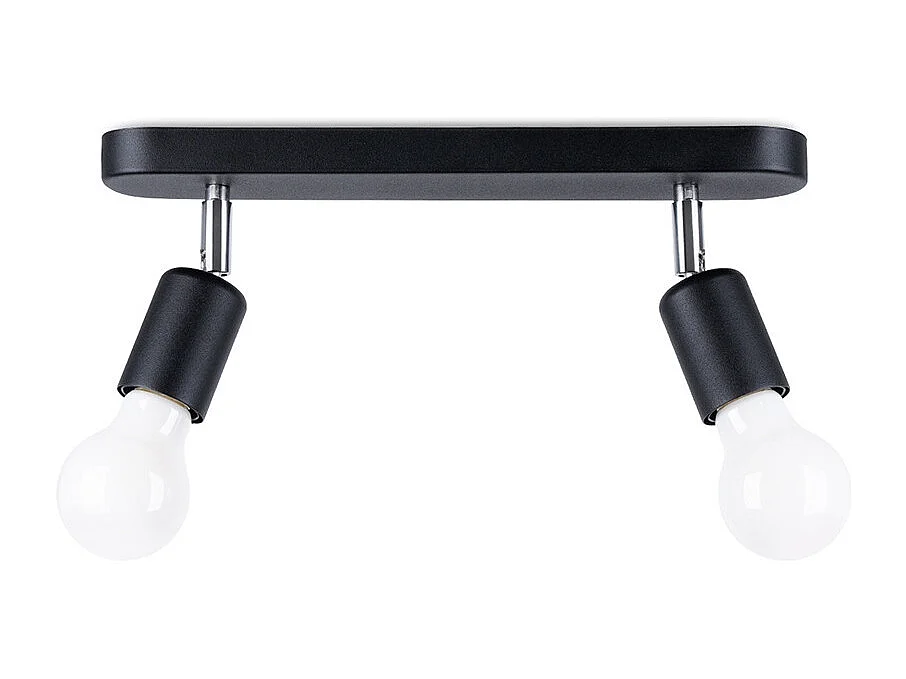 Sollux Fornes Spot de Plafond Twin Noir