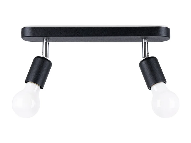 Sollux Fornes Spot de Plafond Twin Noir