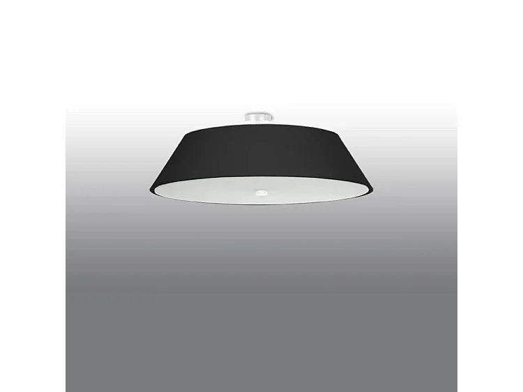 Sollux VEGA Plafonnier Cylindrique Noir 70cm E27