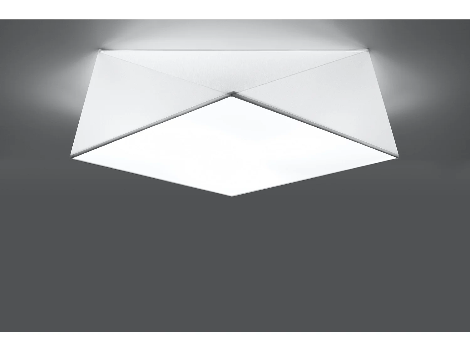 Plafondlampen Hexa Modern Van  - 3 Lichtbronnen - L.45 X H.15 Cm - Wit