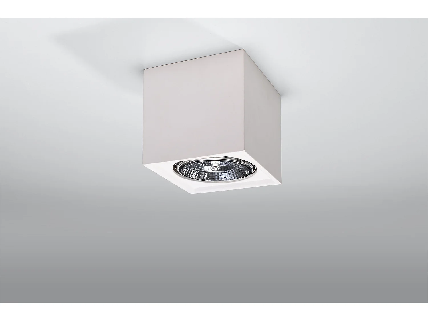 Plafon SEIDA ceramiczny biały