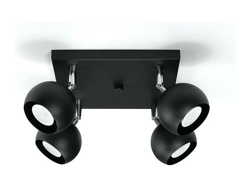 Sollux OCULARE Projecteur à 4 lumières noir, GU10