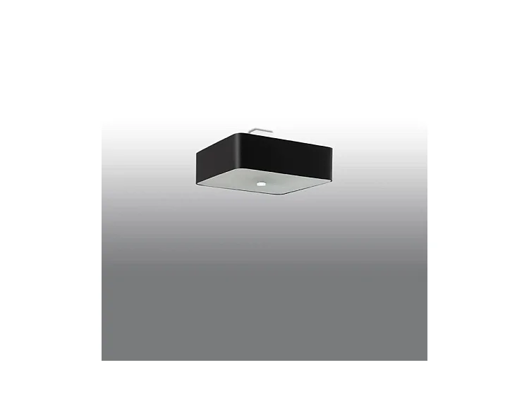 Sollux LOKKO Plafonnier Carré Noir 45cm E27