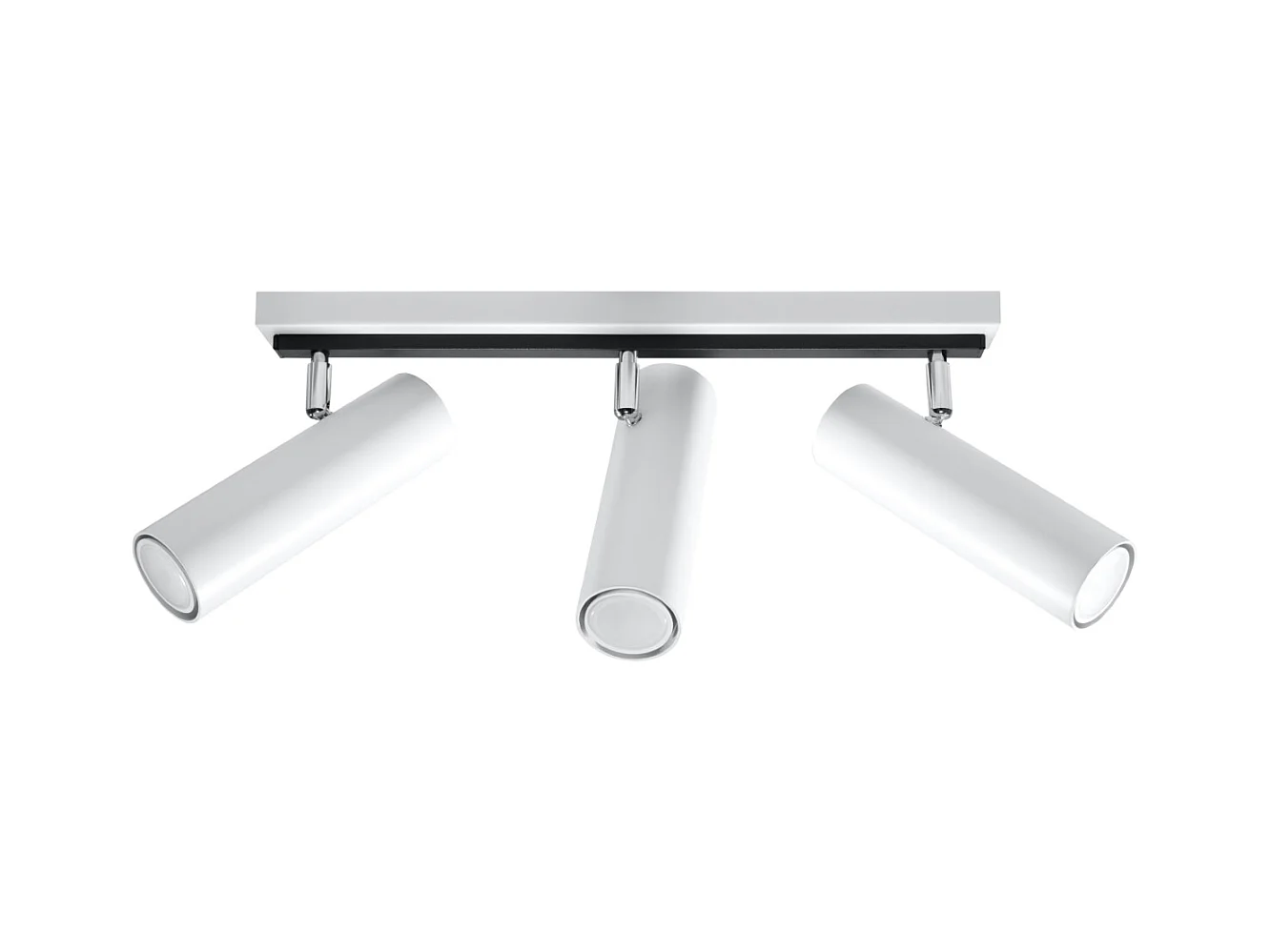 Plafondlampen Direzione Modern Van  - 3 Lichtbronnen - L.45 X H.20 Cm - Wit