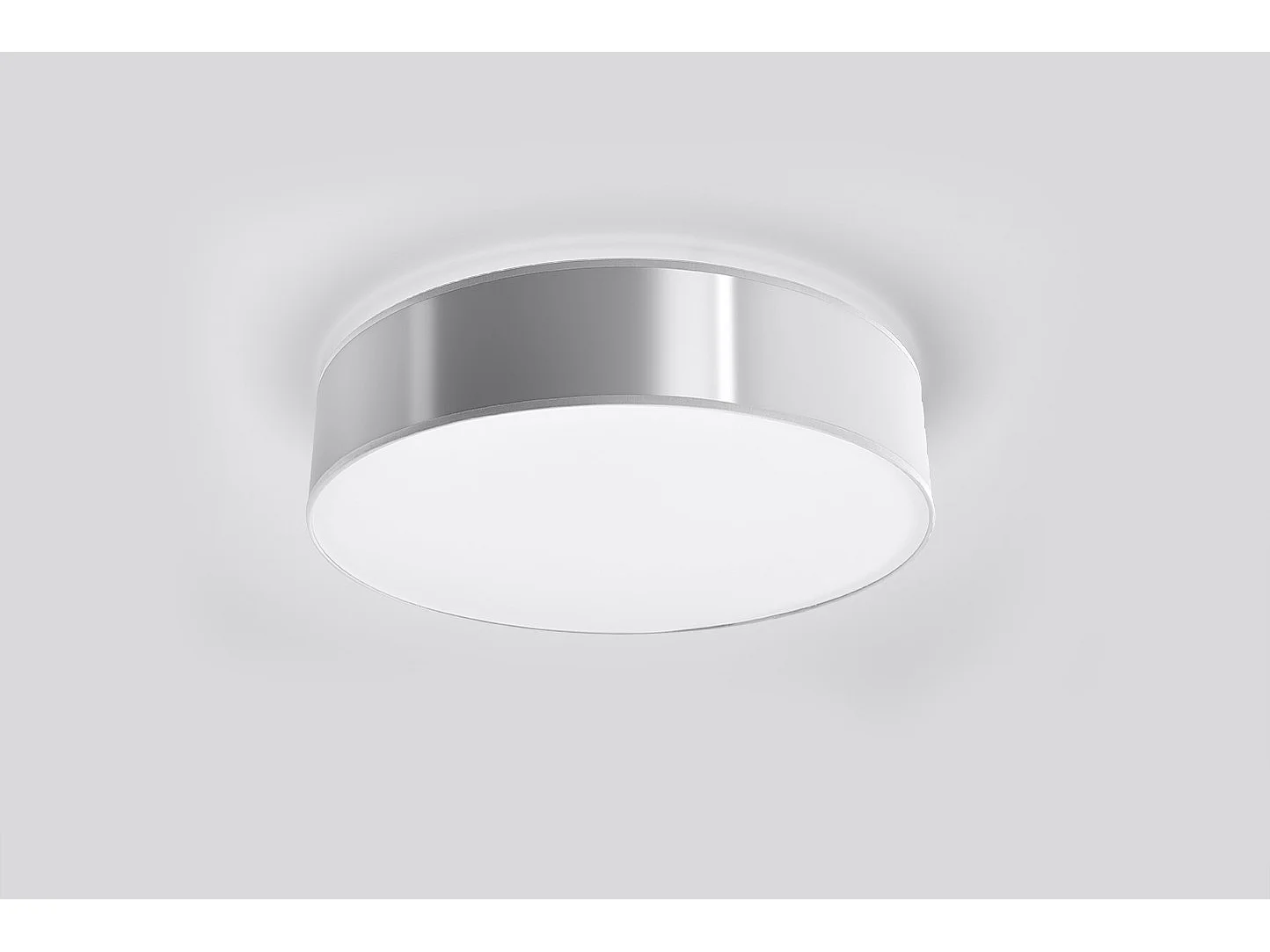 Sollux ARENA Cylindrique Flush Gris Clair 25cm E27