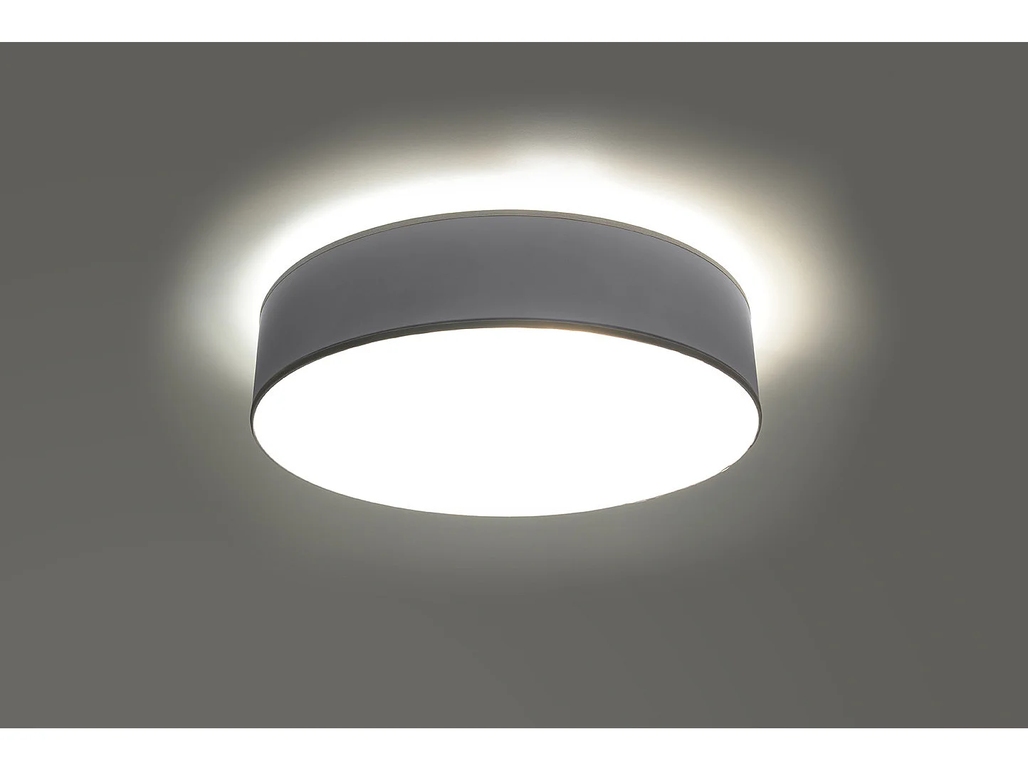 Sollux ARENA Cylindrique Flush Gris Clair 25cm E27