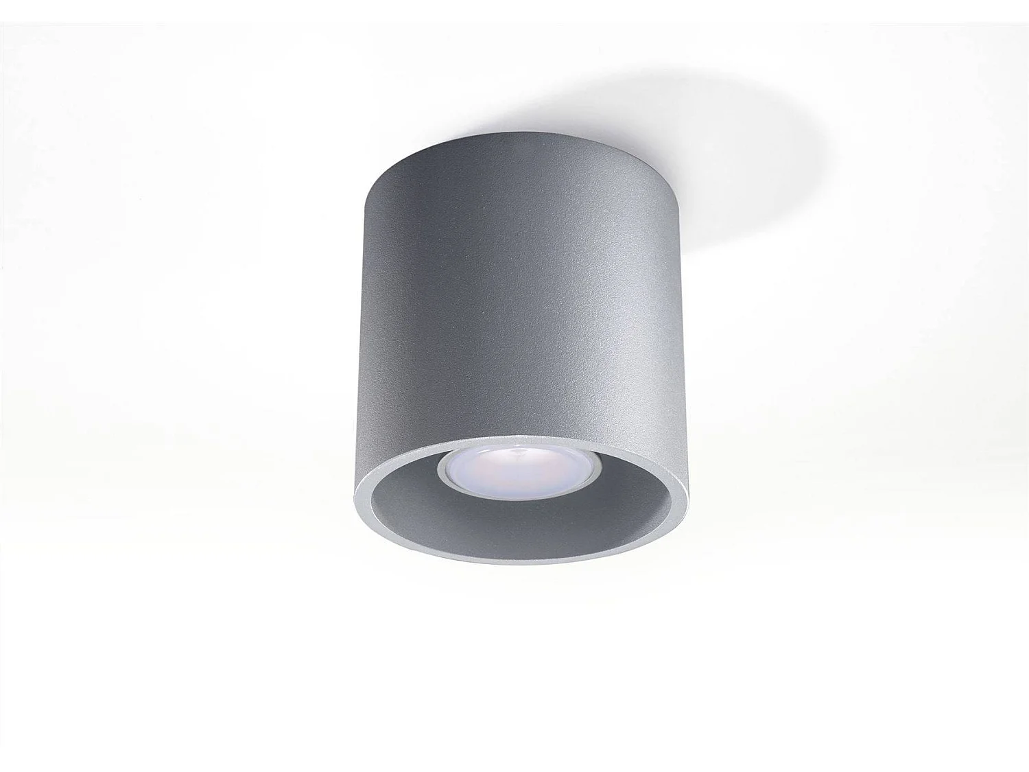 Sollux ORBIS - 1 Lichtoberflächenmontiertes Abwärtsstrahler Grau, GU10