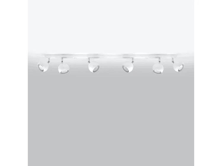 Sollux OCULARE - 6 Light Spotlight Bar Bianco, GU10