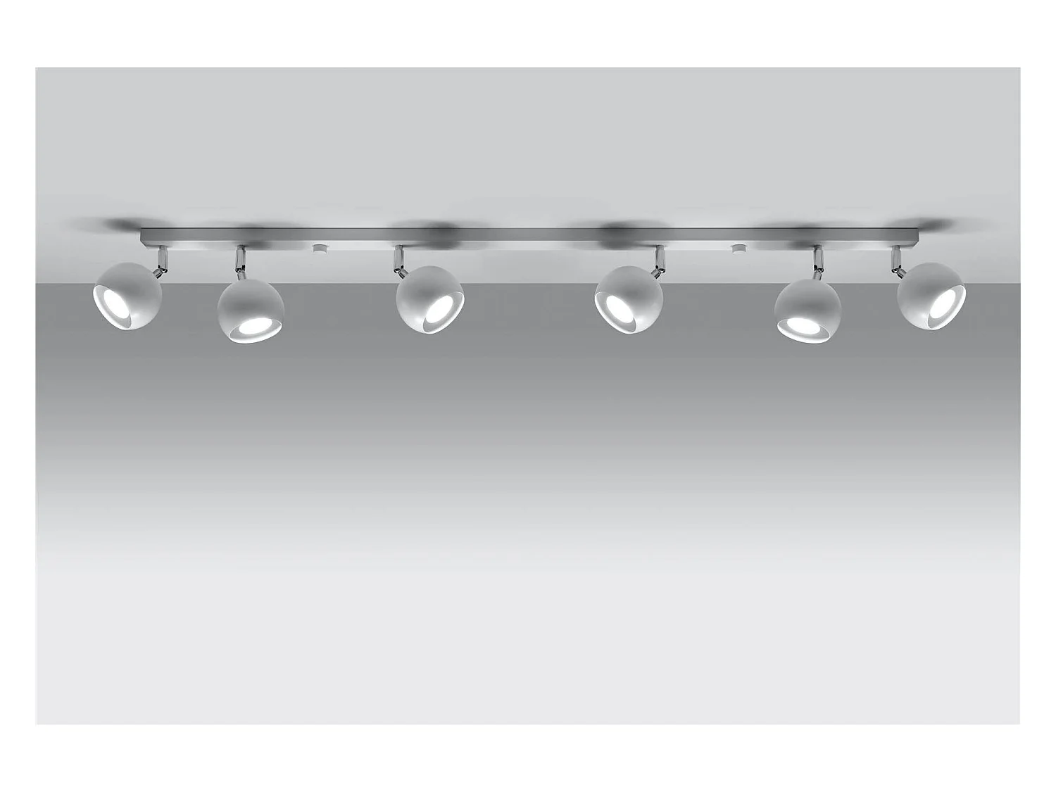 Sollux OCULARE - Barra de 6 focos de luz blanca, GU10