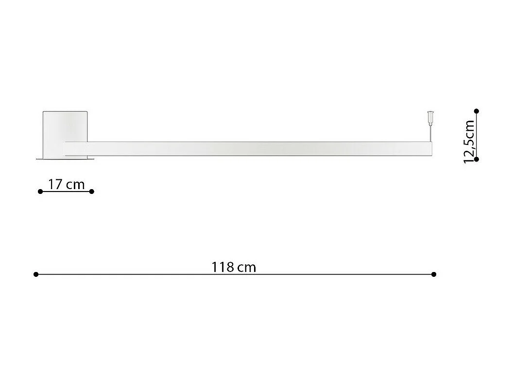 Sollux Lighting Rio Semi-encastré à LED intégré, blanc, 4000K, 7820lm