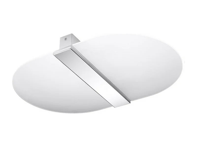 Sollux lichting Salia Dekorative Unterputz-Deckenleuchte, Weiß, Chrom, 2x G9