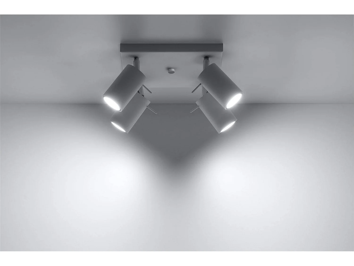 Sollux RING Projecteur à 4 lumières blanc, GU10