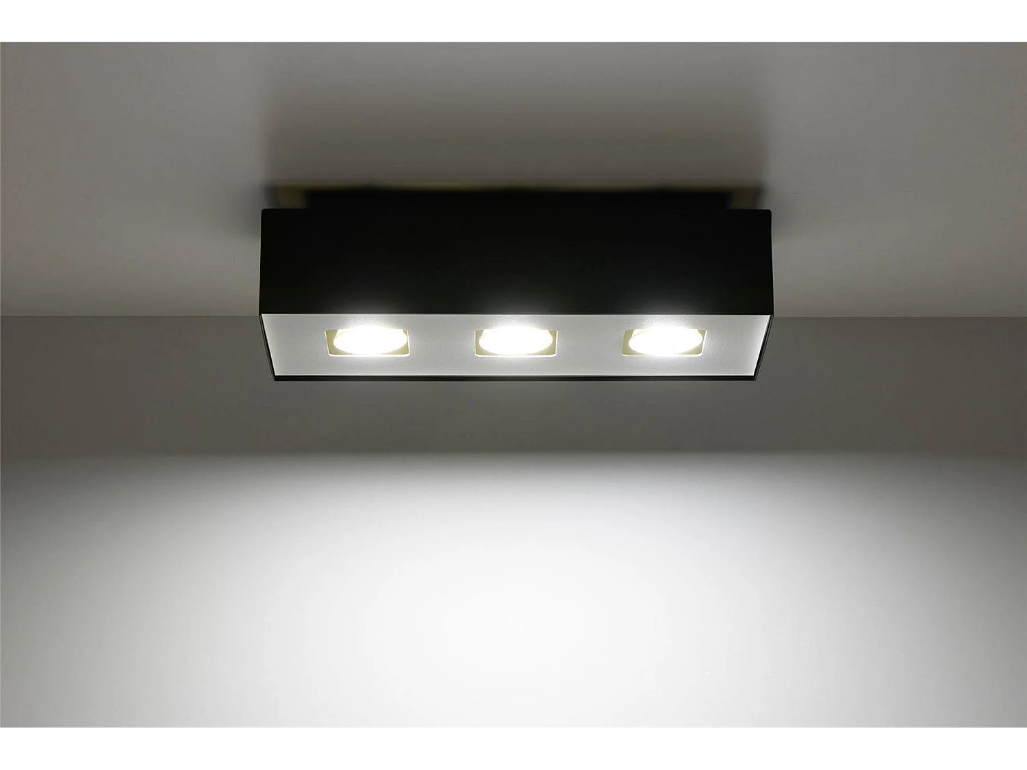 Plafon MONO 3 czarny