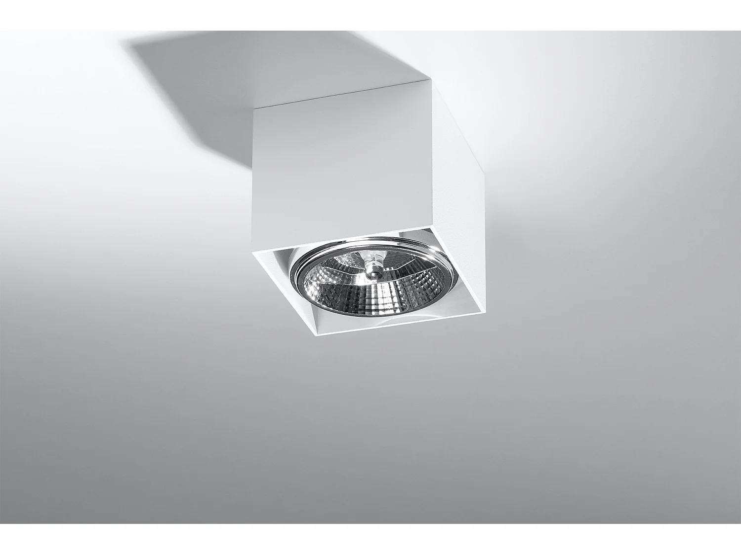 Sollux BLAKE Plafonniers encastrables Carré Plafonnier Blanc GU10