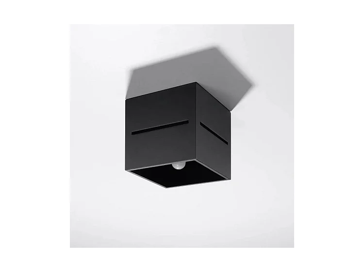 Sollux LOBO Plafonnier à 1 lumière, noir, G9