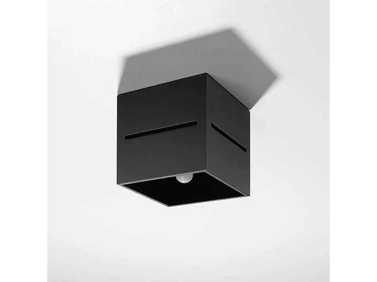 Sollux LOBO - 1 plafoniera nera, G9
