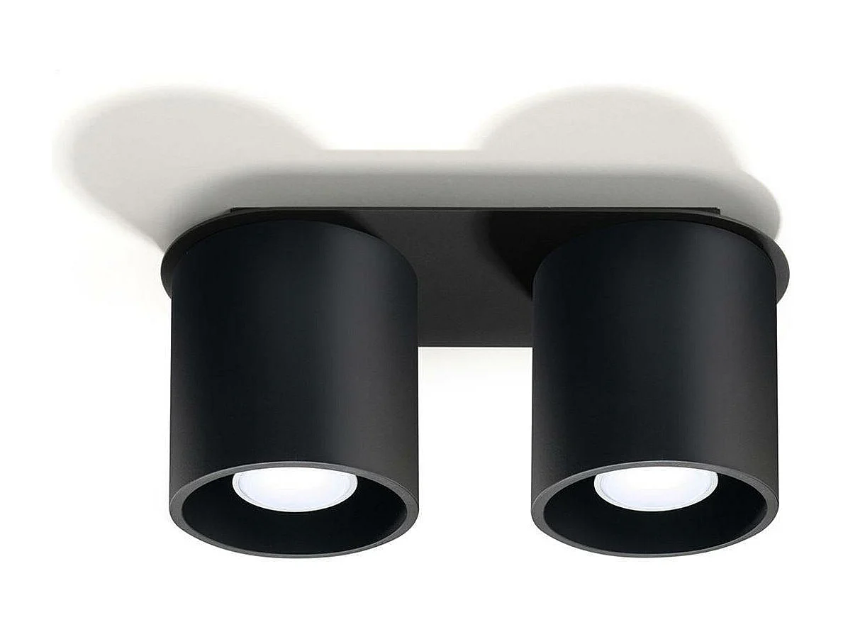 Sollux ORBIS Downlight à 2 lumières, noir, GU10