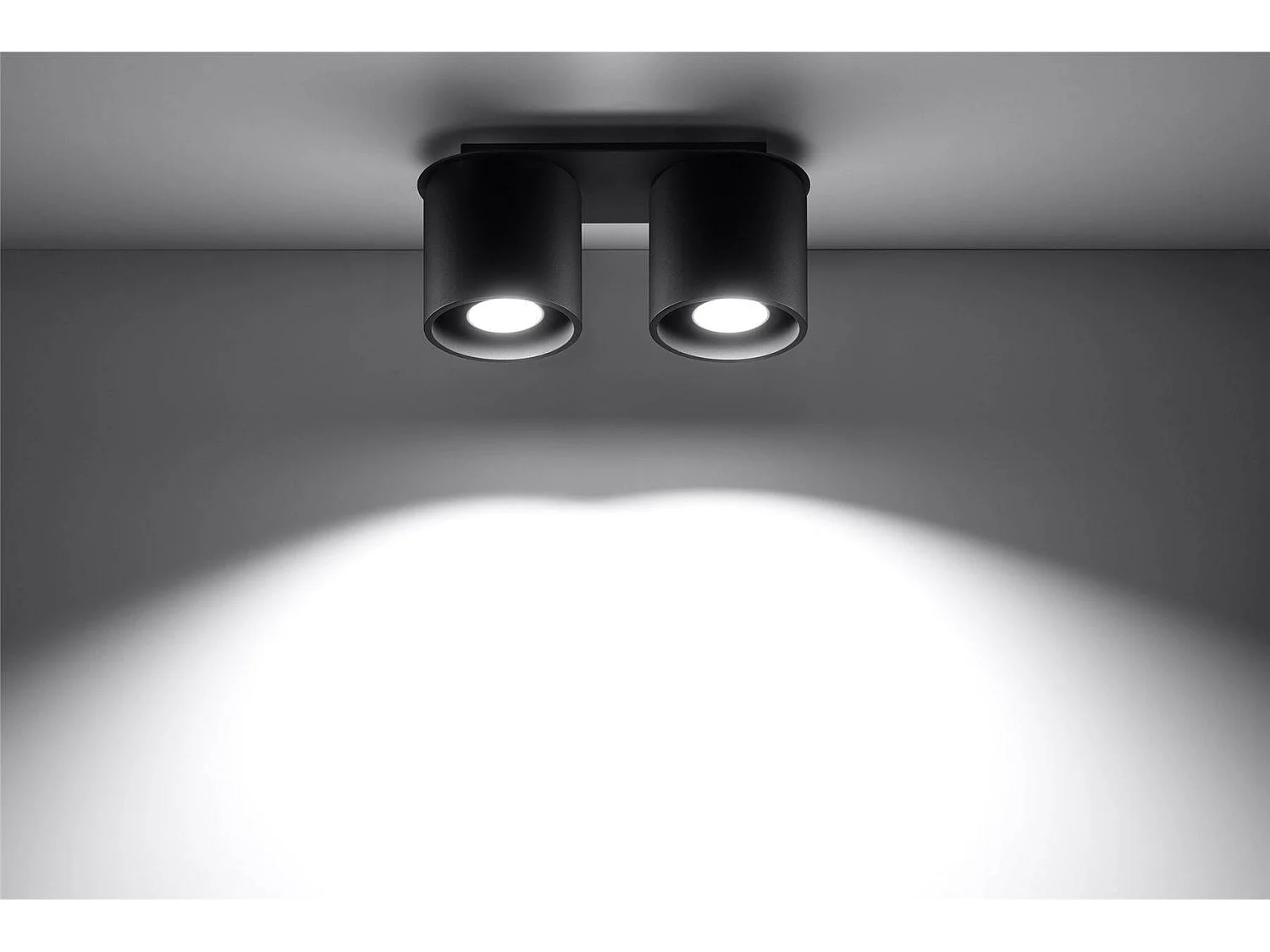 Sollux ORBIS Downlight à 2 lumières, noir, GU10
