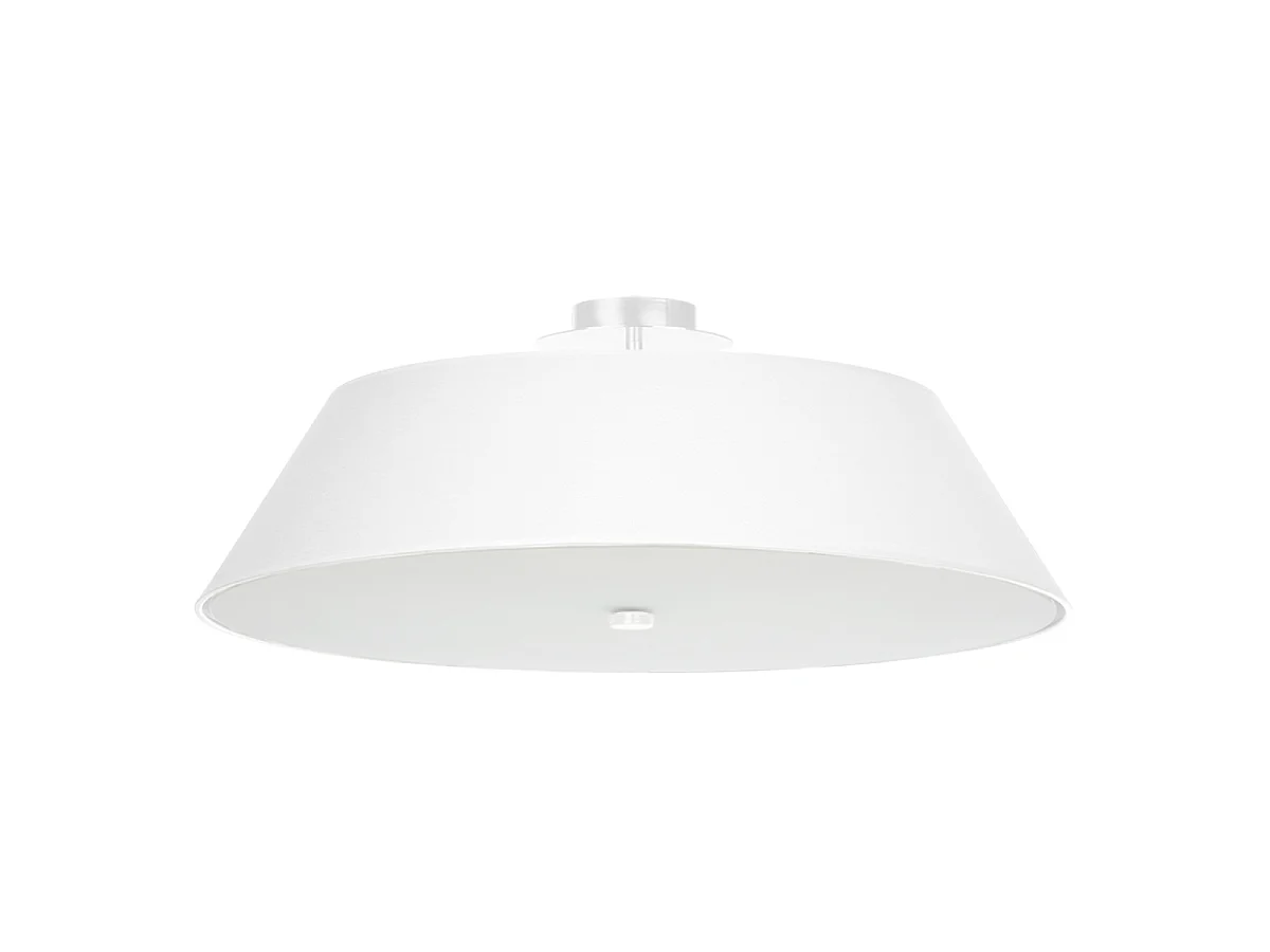 Sollux VEGA Plafonnier Cylindrique Blanc 60cm E27