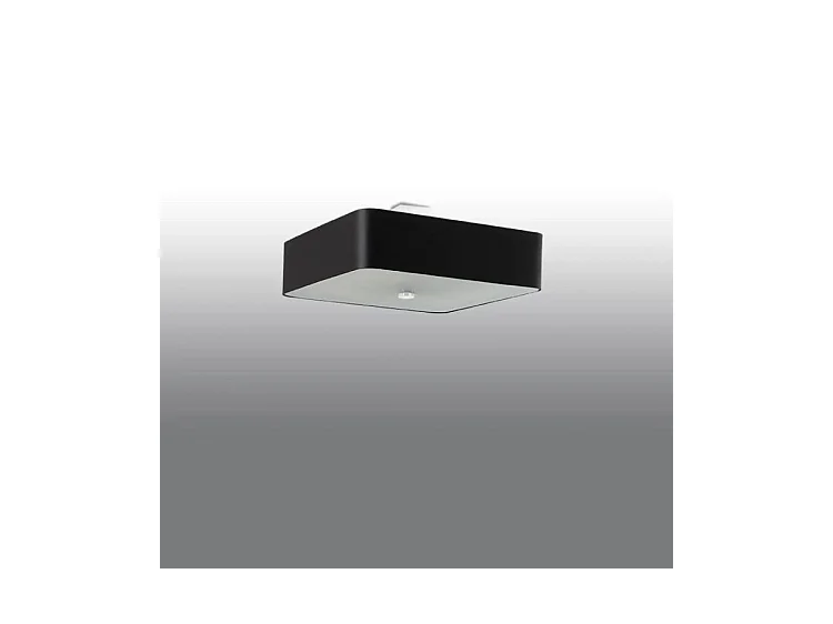 Sollux LOKKO Plafonnier Carré Noir 55cm E27