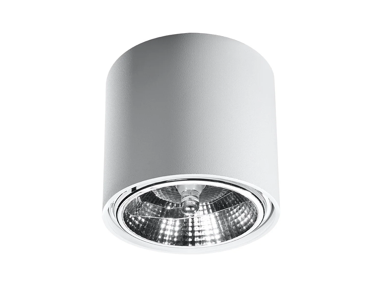 Sollux TIUBE Plafonniers encastrables Ronds Plafonnier Blanc GU10