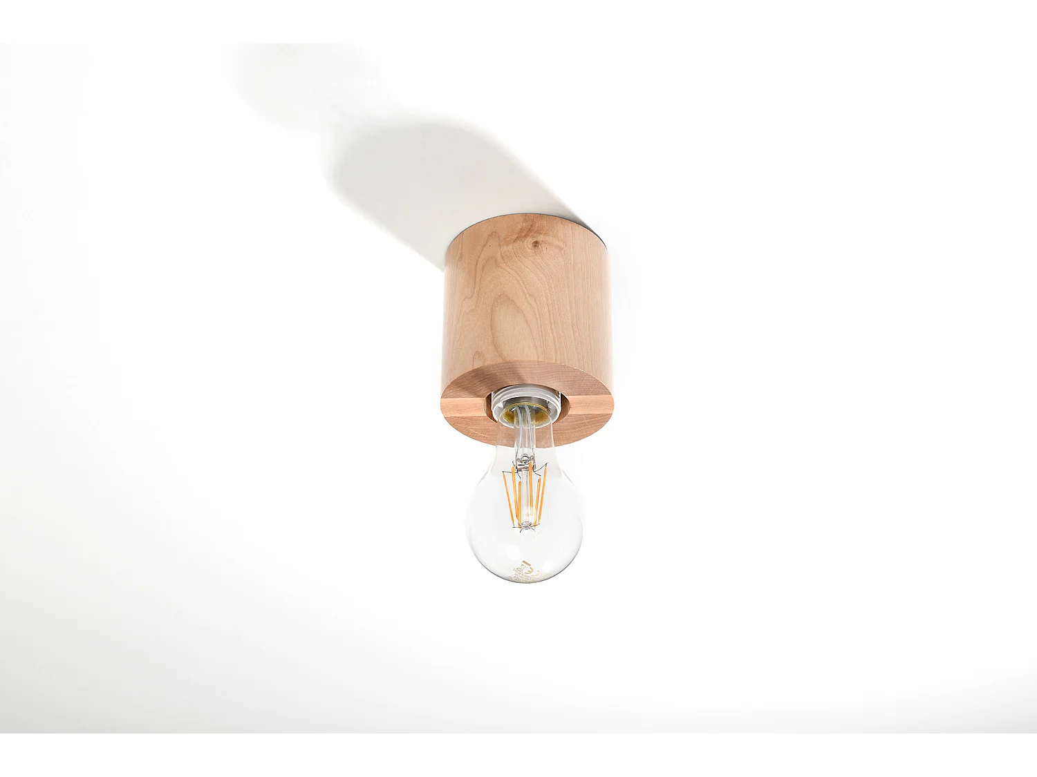 Sollux SALGADO Plafonniers encastrables Flush Light Bois Naturel E27